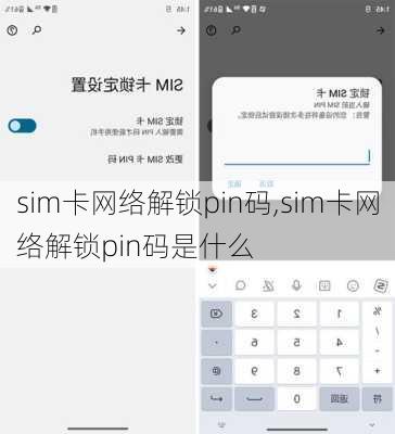 sim卡网络解锁pin码,sim卡网络解锁pin码是什么