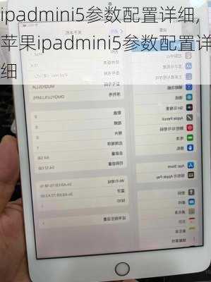 ipadmini5参数配置详细,苹果ipadmini5参数配置详细